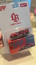 MINI GT NISSAN LB-ER34 SUPER SILHOUETTE SKYLINE BRAZIL TOUR 2025 RED CHROME 