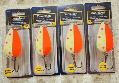 4 Pack, Danielson Night Fight Casting Spoon 1 Oz Top Rope NFCS-1TR, NEW!