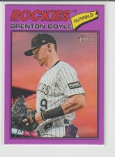 2026 Topps Heritage Brenton Doyle Purple Parallel Card #355