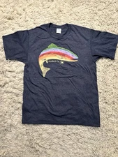 Men’s Port and Company Fish Graphic Tee Size M