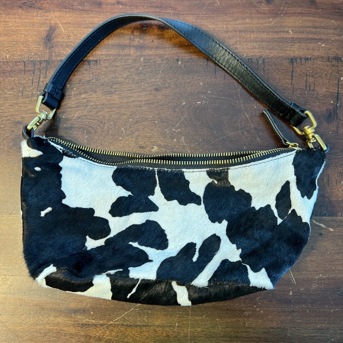 Cow hair purse sale