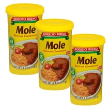 Rogelio Bueno Autentico MOLE PASTE Mexican Condiment 4.4oz. 4.5 Servings (3Pk)
