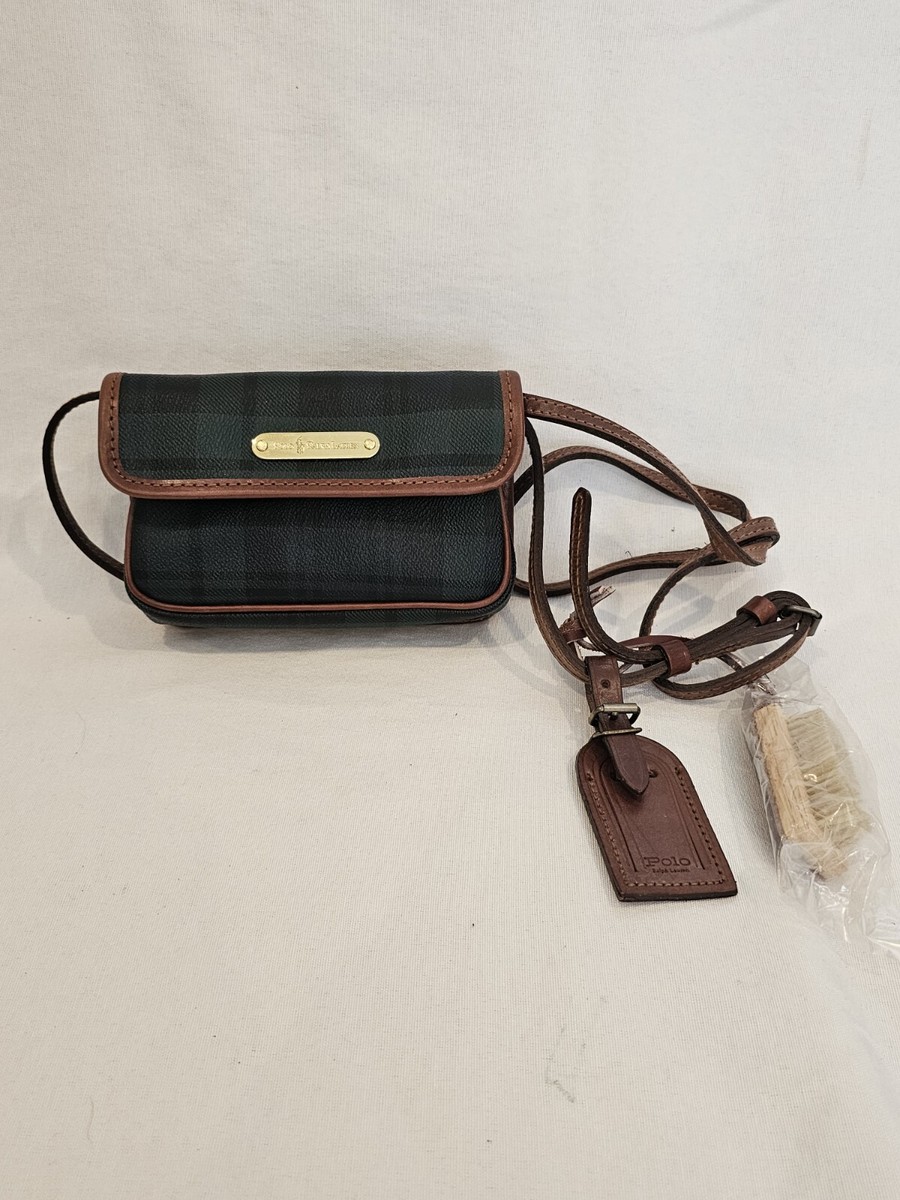 POLO RALPH LAUREN Blackwatch Plaid Cross Body Belt Bag Purse POLO RALPH LAUREN Blackwatch Plaid Cross Body Belt Bag Purse