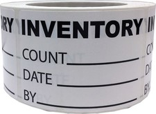 INVENTORY Count - Date - By Labels | 3.5" x 2.5" Inches | 500 Pack