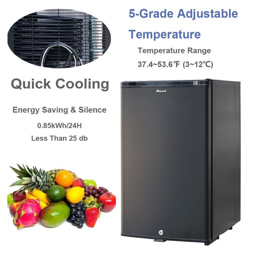 Smad AC110V/DC12V 1.7 cu ft Truck Mini Fridge RV Camper Cascadia Refrigerator - Picture 4 of 17