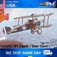 Roden 044 Sopwith 2F.1 Camel British biplane aircraft 1917 WWI 1/72 scale