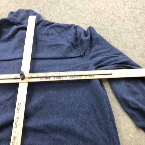 The North Face Sweater Mens 2XL Blue 1/4 Zip Pullover Casual Preppy Knit - Picture 9 of 10