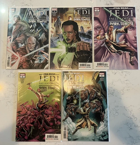 Star Wars Jedi Fallen Order Dark Temple #1-5, Marvel, 2019. High Grade