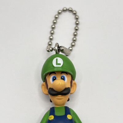 Super Mario Bros. Luigi Mascot Mini Figure Key Chain Nintendo
