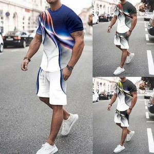 two piece men's short set