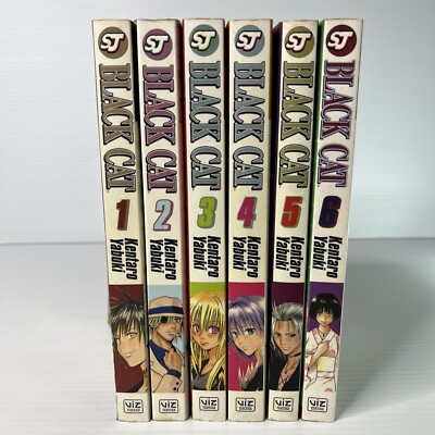 Black Cat Volumes 1-6 Manga English Kentaro Yabuki (2000) Viz Shonen Jump