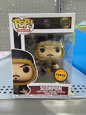 NEW Funko Pop Movies Mortal Kombat Scorpion Limited CHASE Edition