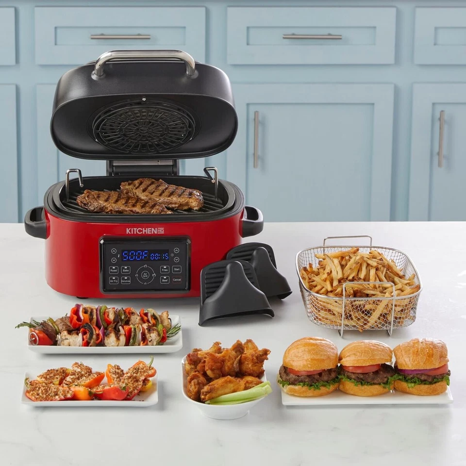 Kitchen HQ 7-in-1 6.5 QT Countertop Electric Air Fryer Grill Scratch & Dent - Image 2 of 2
