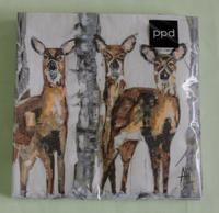 20 Servietten Rehe Wald BäUme 1 Packung Ovp Ppd Motivservietten Von Ali Lenja