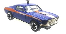 Christmas Ornament for 1968 Ford Mustang Cobra Jet Blue White Orange Stripe