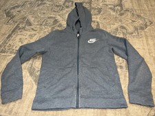 Nike Hoodie Sweater Womens Sz Medium Full Zip Jacket Pockets Thumbholes
