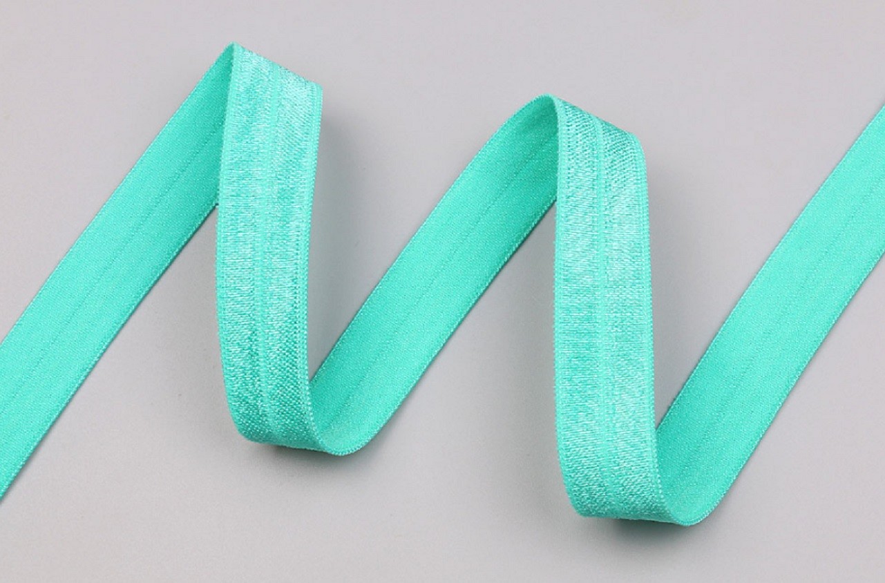 1m, 5/8"(16MM) Soft Shiny FOE fold over elastic Ribbon baby hair band