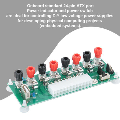 4 Channel Power Supply Adapter For Desktop PC Plastic PCB Board Anti-Short - Afbeelding 1 van 13