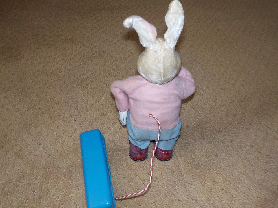 Cragston San Battery Operated Pipe Smoking Rabbit Japan Circa 1960's | eBay