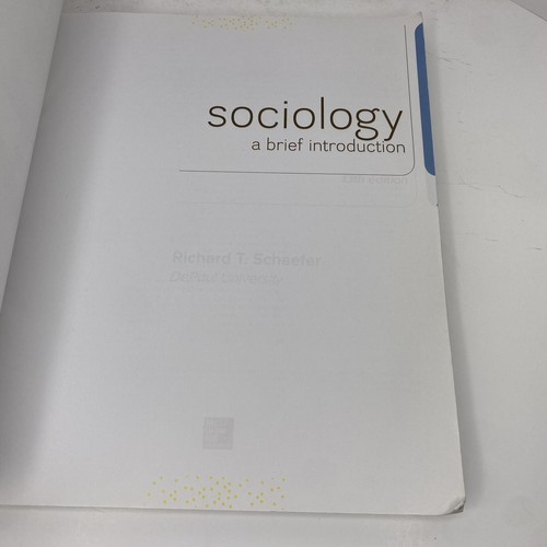 Sociology: A Brief Introduction 13e - Paperback By Schaefer, Richard T. - Good - Picture 3 of 10