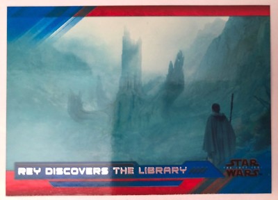 2018 Star Wars The Last Jedi Series 2 #23 Rey Discovers the Library BLUE