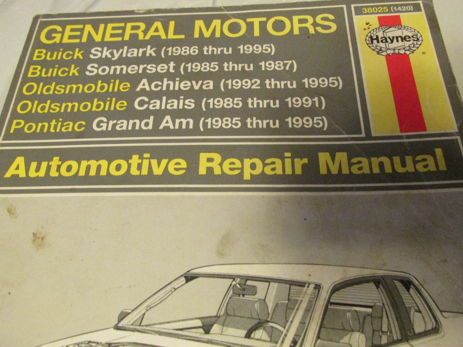 General Motors Haynes Repair Manual 38025 Buick Skylark Somerset Achieva  Calais | eBay