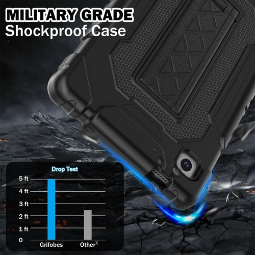 Samsung Galaxy Tab A9 2023 (8.7 inch) Shockproof Cover with Built-in Stand-Black - Picture 7 of 11