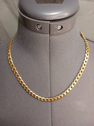 Prosteel 316L Edelstahl kubanische Kette Halskette 18K vergoldet 6 mm 20 Zoll - Bild 1 von 6