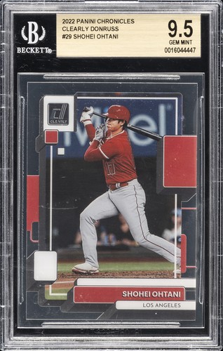 2022 PANINI CHRONICLES CLEARLY DONRUSS #29 SHOHEI OHTANI BGS 9.5