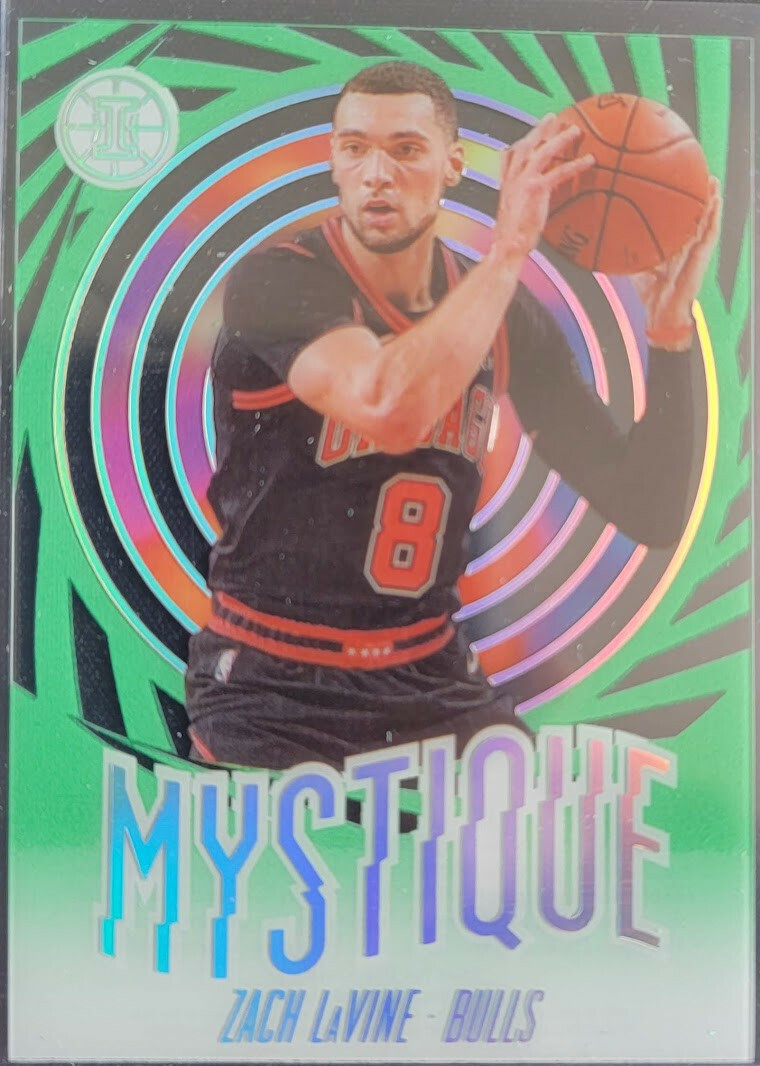 ZACH LaVINE CHICAGO BULLS 2019-20 ILLUSIONS BASKETBALL MYSTIQUE EMERALD ACETATE