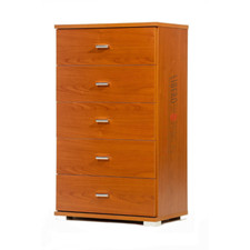 Cassettiera in legno con 5 cassetti 53x33cm CILIEGIO
