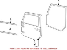Genuine OEM Mopar Front Driver Left Door Seal...