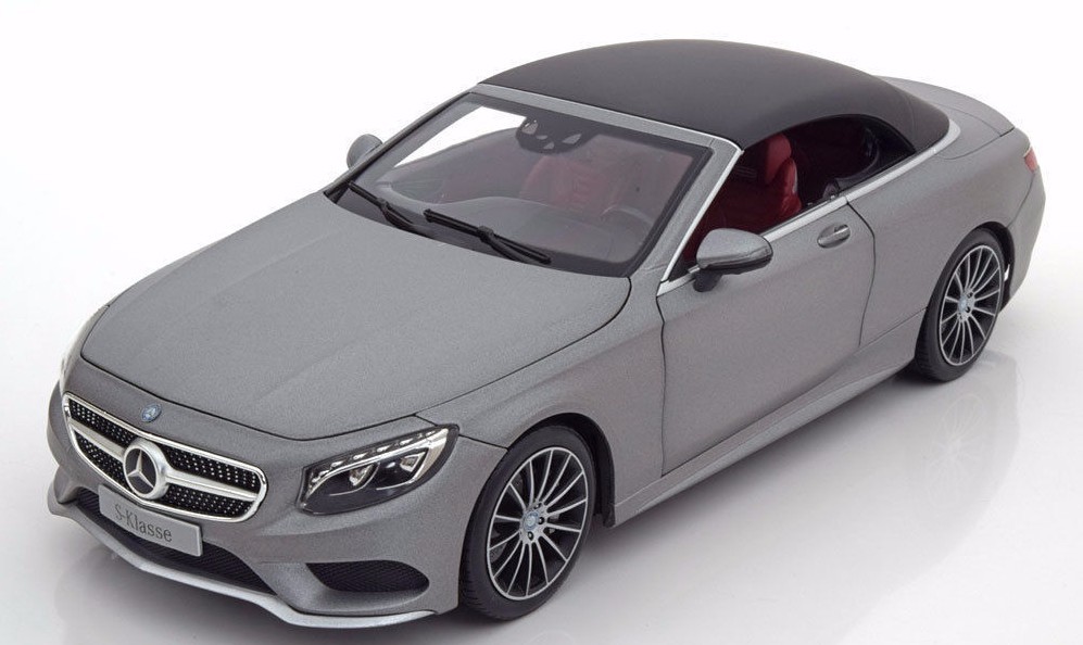 NOREV Mercedes S-Class Convertible (A217) Grey 1:18 DEALER EDITION