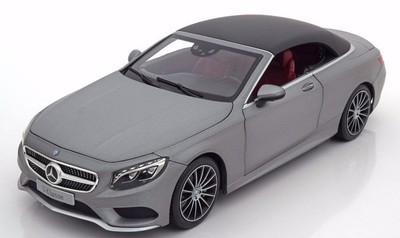 NOREV Mercedes S-Class Convertible (A217) Grey 1:18 DEALER EDITION