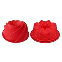 Silicone Cake Bundt Pans Set Of 2 (9 Inches Diameters), New, Free Shipping on sale Silicone Cake Bundt Pans Set Of 2 (9 Inches Diameters), New, Free Shipping on sale