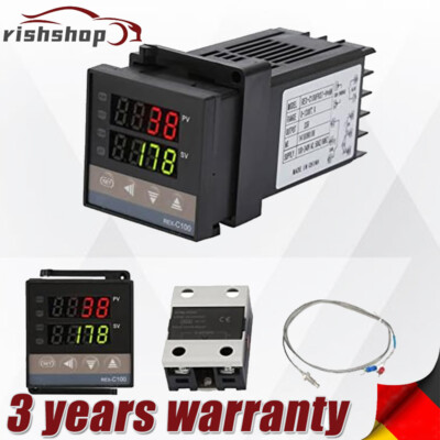 REX-C100 LED PID Temperaturregler Kit 0   ~ 1300   Für Chemische Industrie Ofen