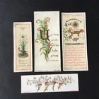 4 Antique Pious Images Bonamy Bouasse 19th Century HOLY CARDS 19thC Santino