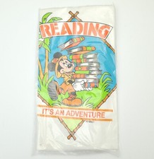 New Vintage 80's Disney Tshirt Youth S Mickey Mouse "Reading It's An Adventure"