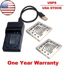 Battery Pack / USB Charger For Pentax Optio SV SVi W10 W20 WP WPi USA STOCK New