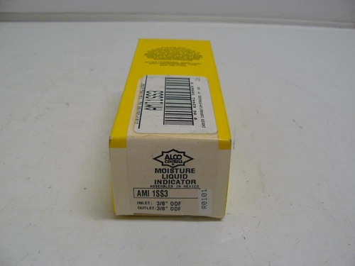 ALCO CONTROLS AMI 1SS3 MOISTURE LIQUID INDICATOR 3/8" INLET/OUTLET NEW