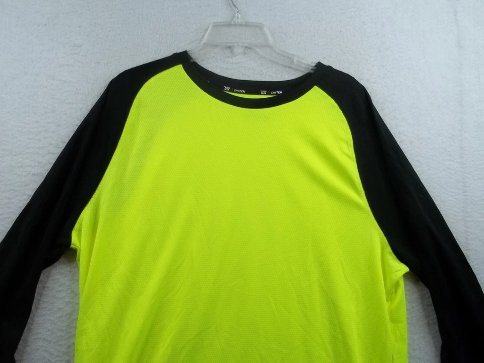 Camiseta Tek Gear Dr Tek Para Hombres Amarilla y Negra Manga Larga Talla XL Foto 2 de 4