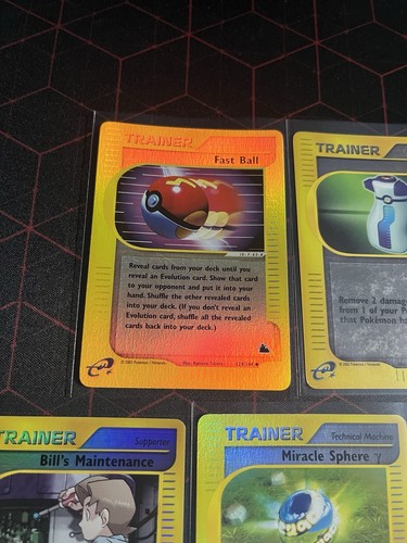 5 Pokemon Expedition Skyridge Reverse Holo Trainer Cards Potion Ball Miracle LP - Picture 4 of 9