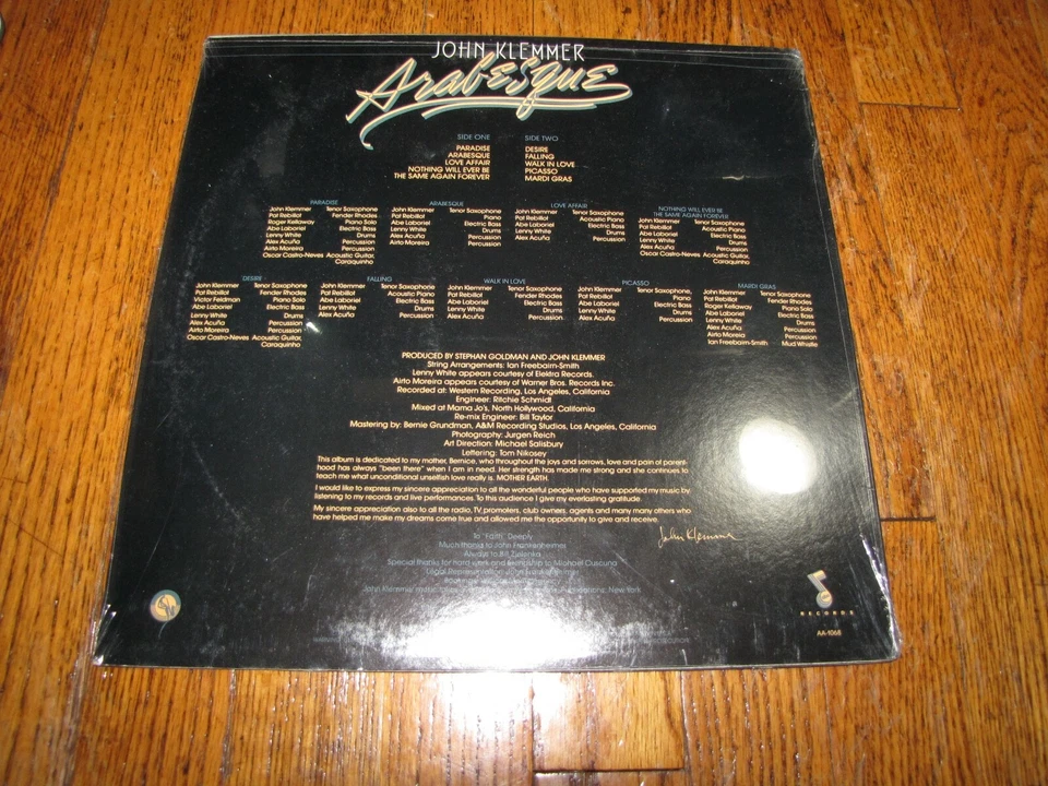 JOHN KLEMMER - ARABESQUE - SEALED MCA RECORDS LP  - Image 2 of 2
