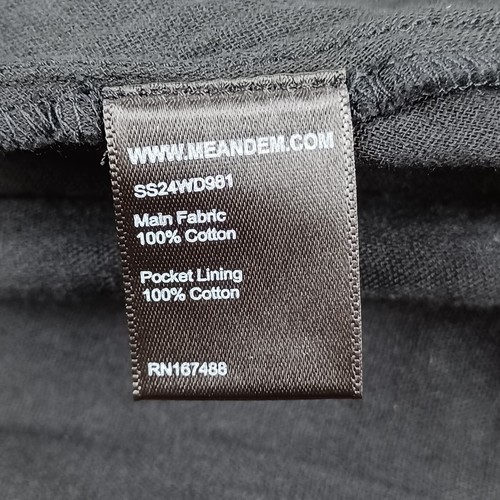 ME+EM Cheesecloth Fit And Flare Short Dress Size 6 In Black Cotton Smock Waist - Picture 10 of 15