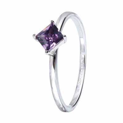 Sterling Silver Indigo Stack Ring - Size M, N