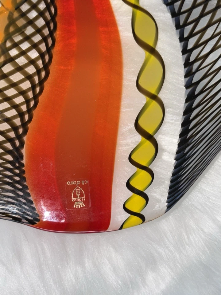 Tigela decorativa de vidro hippie Ca’ d’ Oro - Imagem 3 de 4