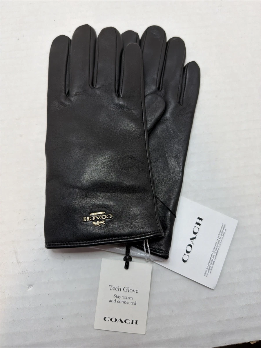 Coach Leather Women's Gloves & Mittens 6.5 Size for sale | eBay