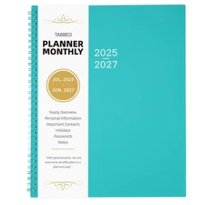 Monthly Planner 2025-2027 - 2025-2027 Monthly Planner, 9'' x 11'', 24 Months ...