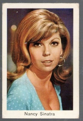 Sammelbild Nancy  Sinatra  Sängerin & Schauspielerin  1960er  7 x 4,5cm