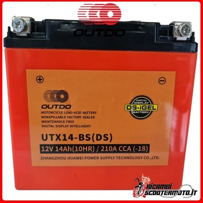 YTX14-BS OUTDO I GEL BATTERIE BMW F700GS 700 2013- YTX14BS UTX14-BS 554019DS#101